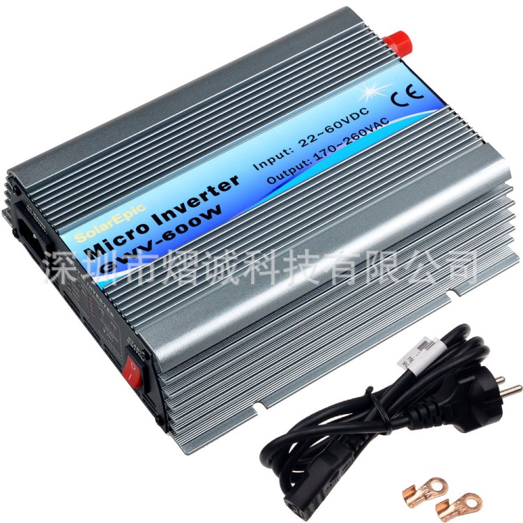 DC22V-60V to AC110V/220V 太阳能并网逆变器 弦波 600W CE