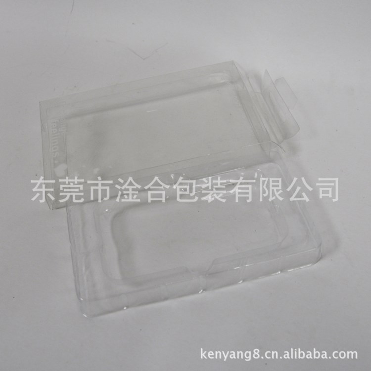 東莞廠家制作 電子產品包裝盒 透明PVC盒子 掛鉤塑料折盒03
