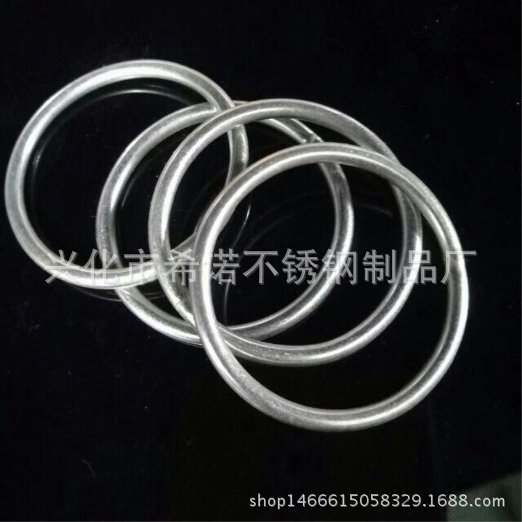 不銹鋼索具 不銹鋼吊環(huán) 不銹鋼無痕圓環(huán)圓圈 不銹鋼實心圓環(huán)