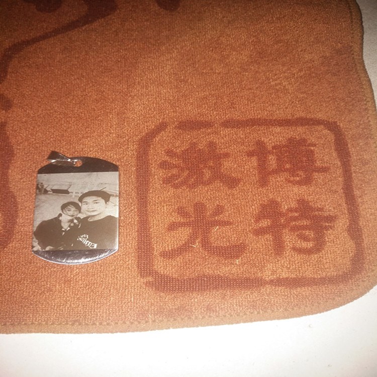 20W光纖激光機 汕頭軍牌頭像項鏈 寵物牌激光刻字身份牌定制