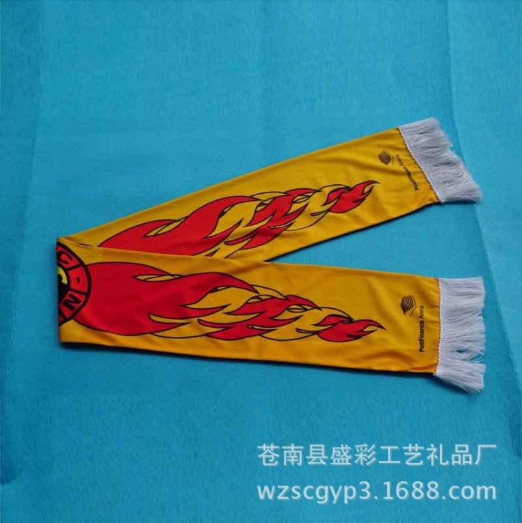 供應足球圍巾 廣告圍巾 圍巾 球迷圍巾 廠家直銷 logo定制