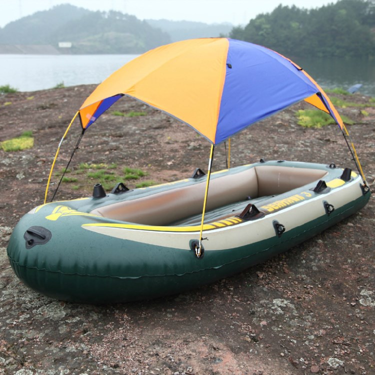 戶外充氣橡皮艇遮陽棚船用釣魚帳篷遮陽防曬擋雨易拆裝批發(fā)