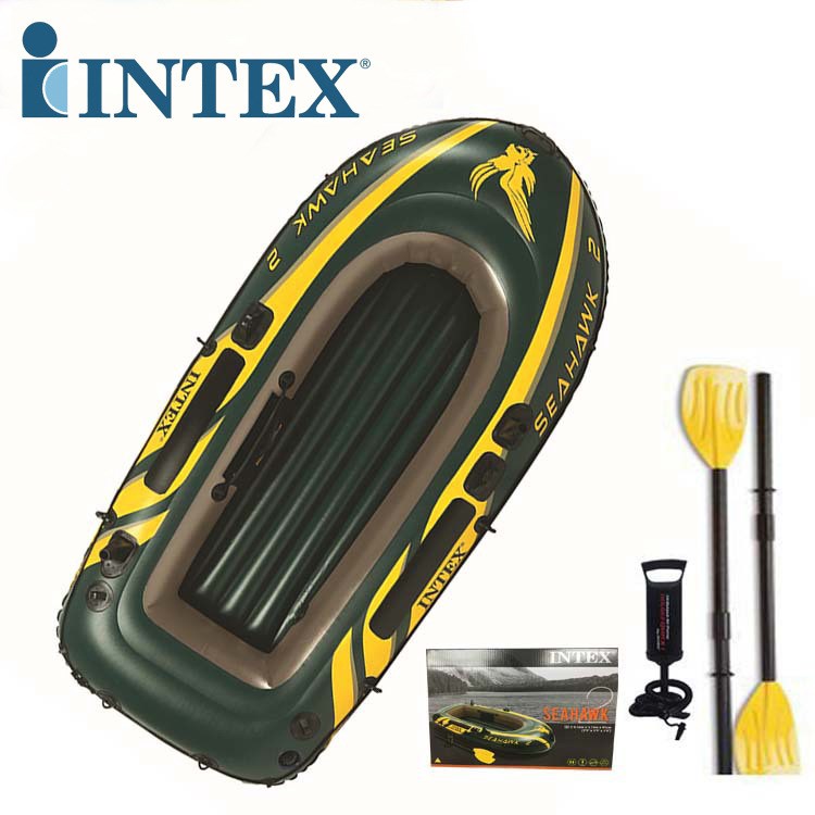 美國(guó)INTEX  68347 海鷹二人船組 充氣船 充氣皮劃艇橡皮艇加厚