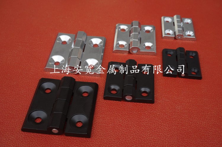 金屬合頁 5050銀白色黑色 加強(qiáng)型鉸鏈鋅合金合頁鋁型材配件連接件