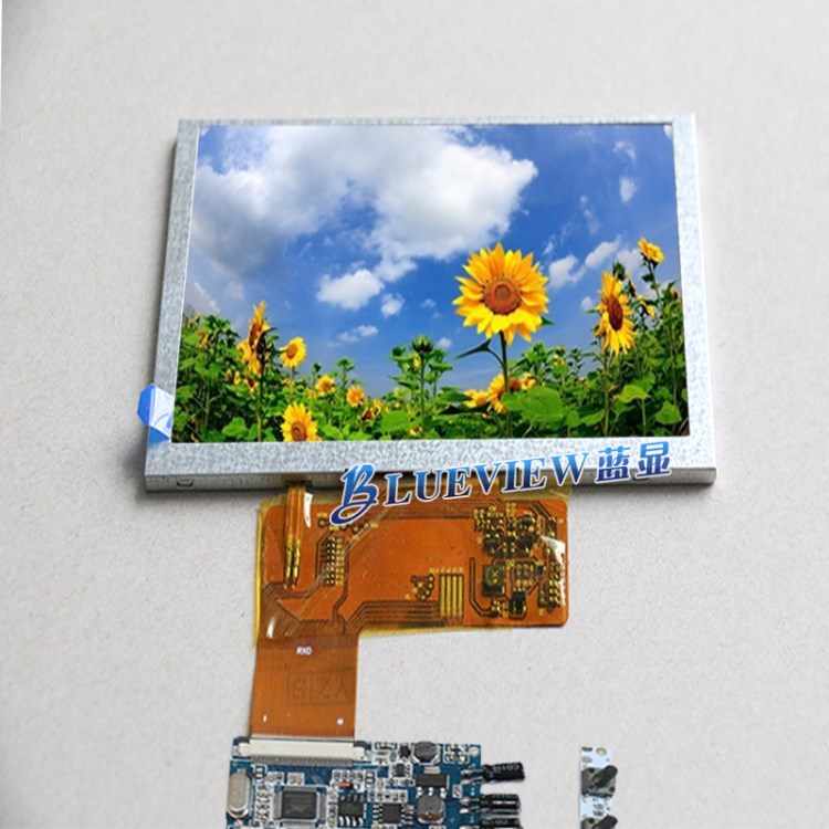 5寸高清高亮液晶屏 原裝屏車載屏組裝屏 兩路AV 倒車優先 寬電壓