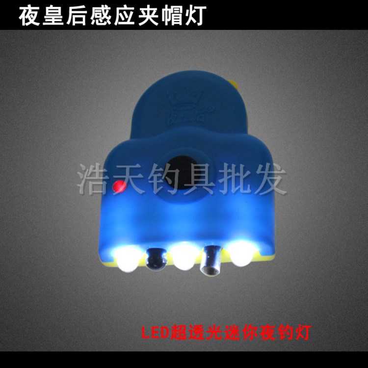 夜皇后感应夹帽灯 迷你钓鱼灯 LED微型透视灯夜钓渔具批发