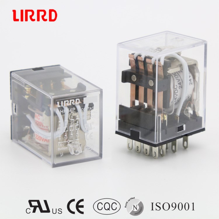 LIRRD利爾德LHH54P代替MY4銀合金14腳AC220VDC24V小型中間繼電器