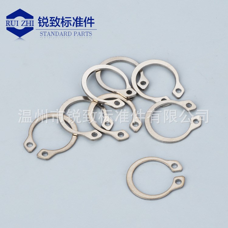 現貨供應 定做不銹鋼軸用擋圈 65錳鋼孔用卡簧 品質款 擋圈彈簧