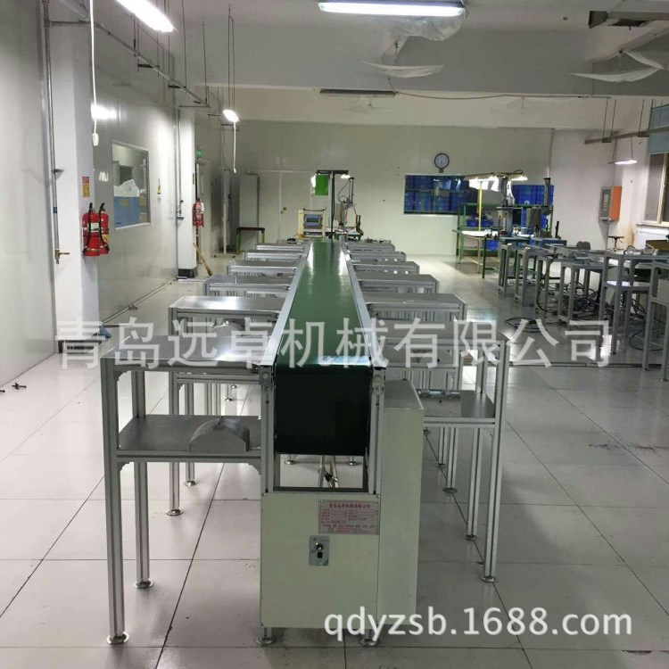山東煙臺流水輸送線，電子電器生產(chǎn)線，皮帶輸送機(jī)