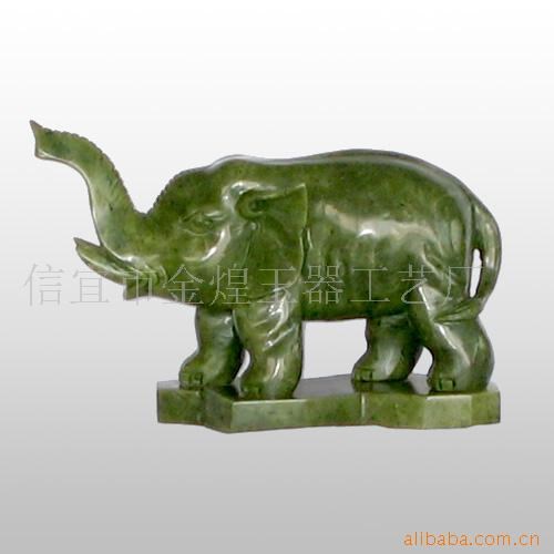 工廠大量供應(yīng)玉石 工藝品 禮品 南玉大象