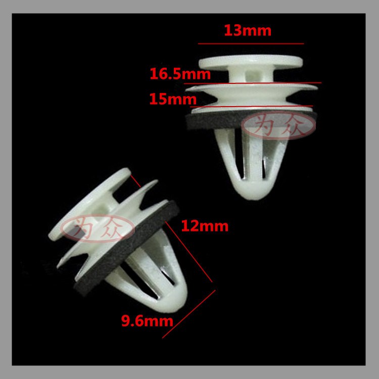 外貿(mào)通用型汽車門板卡扣內(nèi)襯板卡扣實(shí)心帶緩沖密封墊卡扣裝飾板扣