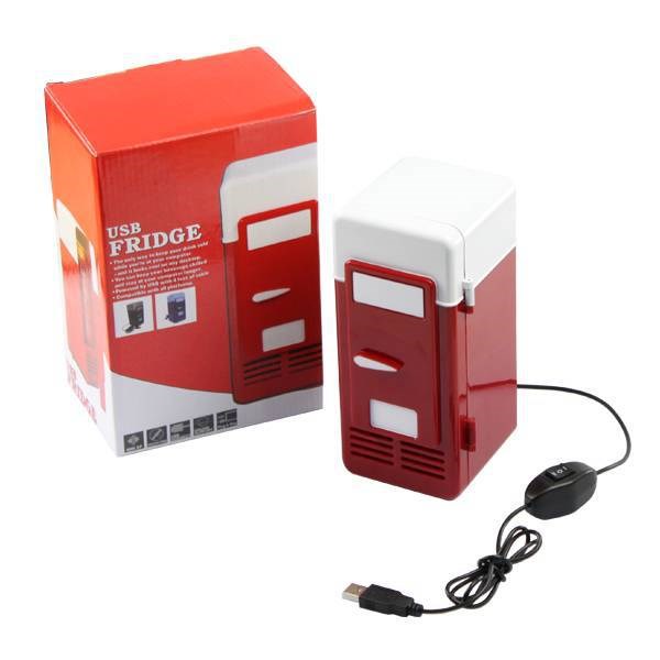 USB帶開(kāi)關(guān)迷你小冰箱 冷熱雙用車載小冰箱 Mini USB USB Fridge