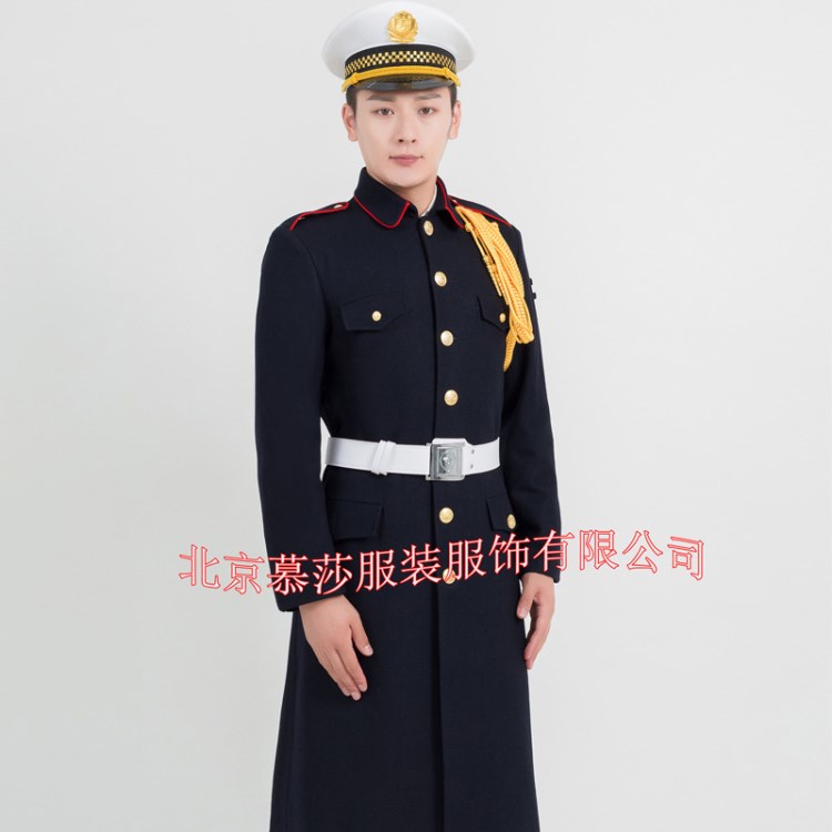 保安毛呢大衣形象岗礼服售楼处礼服保安服冬季大衣保暖厂家直销