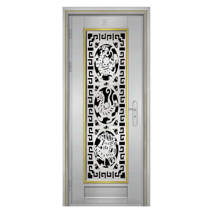 佛山SUS304不銹鋼白鋼防盜門(mén)Popular Exterior Security Door