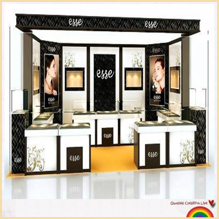 13年展柜定制廠家 工廠定制 品牌 化妝品中島柜 美妝 美甲道具