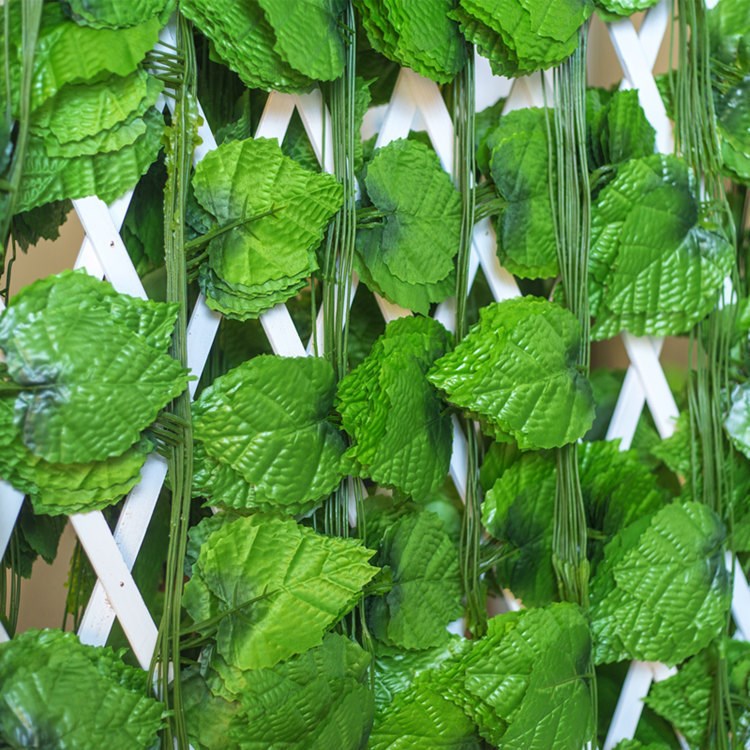 仿真葡萄葉子藤條 葡萄葉藤條 服裝店鋪吊頂天花裝飾花 假植物葉