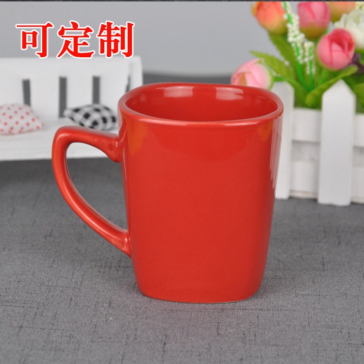 廠家生產(chǎn)色釉陶瓷杯 咖啡杯 杯子適用于廣告禮品可定制LOGO