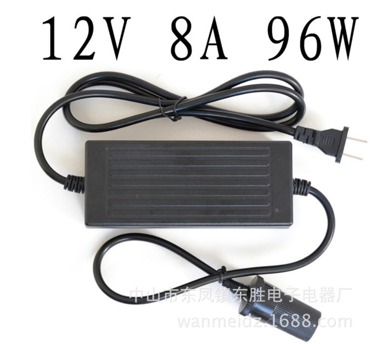 220V轉(zhuǎn)12V 8A 90W 96W 100W車載點(diǎn)煙器插座直流電源轉(zhuǎn)換器變壓器