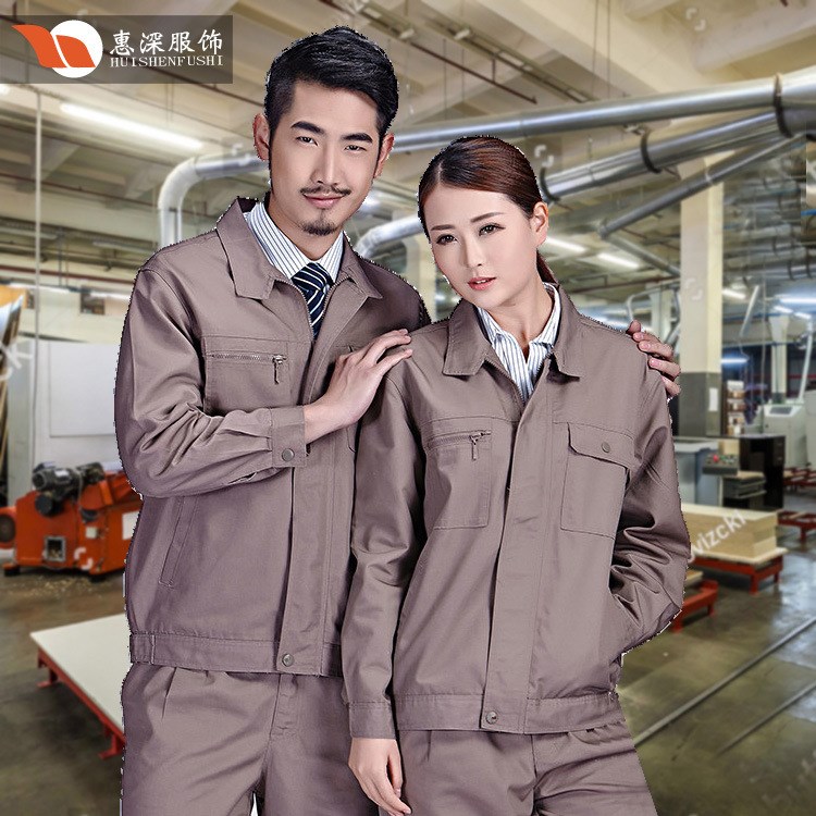 秋冬長袖全棉雙層工作服工廠車間廠家定做廠服工程服工裝定制