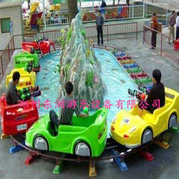 新款水上樂園 軌道 激光戰(zhàn)車 游樂設(shè)備 親子互動 兩棲 水陸戰(zhàn)車