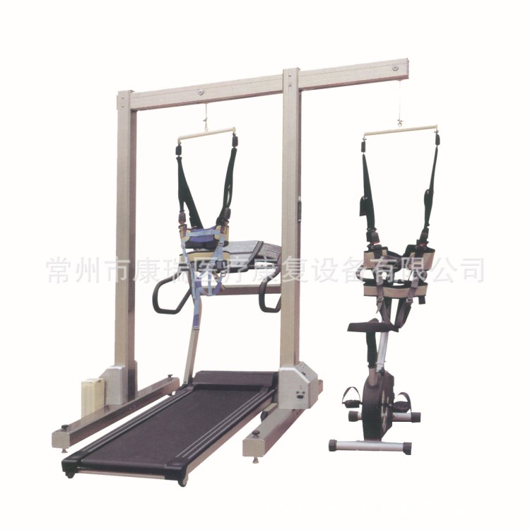減重步態(tài)訓(xùn)練器（配醫(yī)用慢速跑臺） 電動(dòng)減重訓(xùn)練架  反負(fù)重架