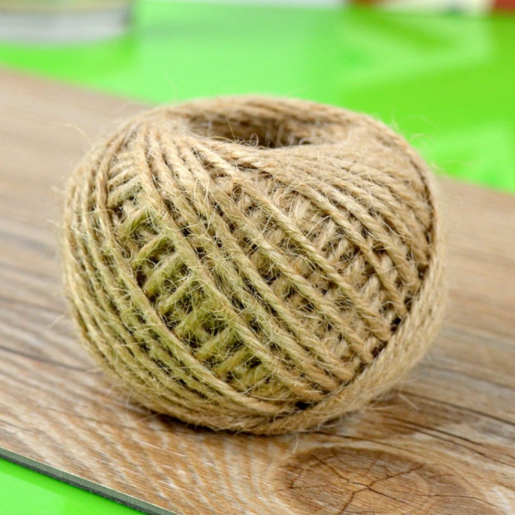 黃麻繩 30米/卷黃麻線 手工DIY吊牌繩子 照片墻專用 天然黃麻繩批