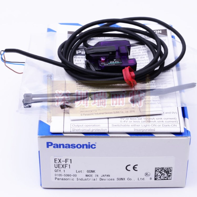 原裝包郵panasonic松下管道安裝式液面檢測傳感器放大器內(nèi)置EX-F1