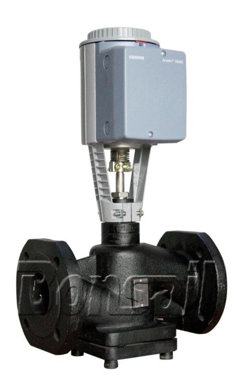 【厂家直销】西门子电动压差旁通阀dn125 西安电动二通温控阀
