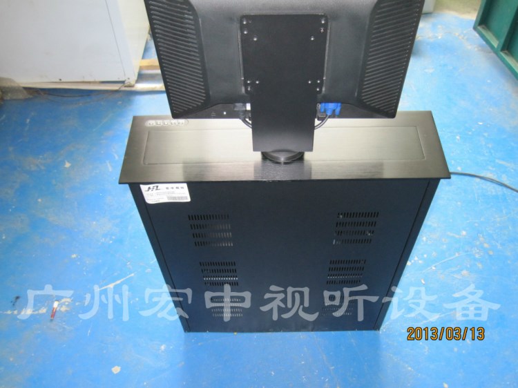 廠家直銷 19寸黑色液晶屏升降器 顯示器升降器 桌面升降器