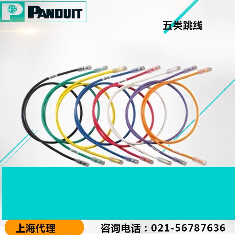 泛達(dá)（PANDUIT）超五類非屏蔽RJ45網(wǎng)絡(luò)跳線2米藍(lán)色 UTPCH2MBUY