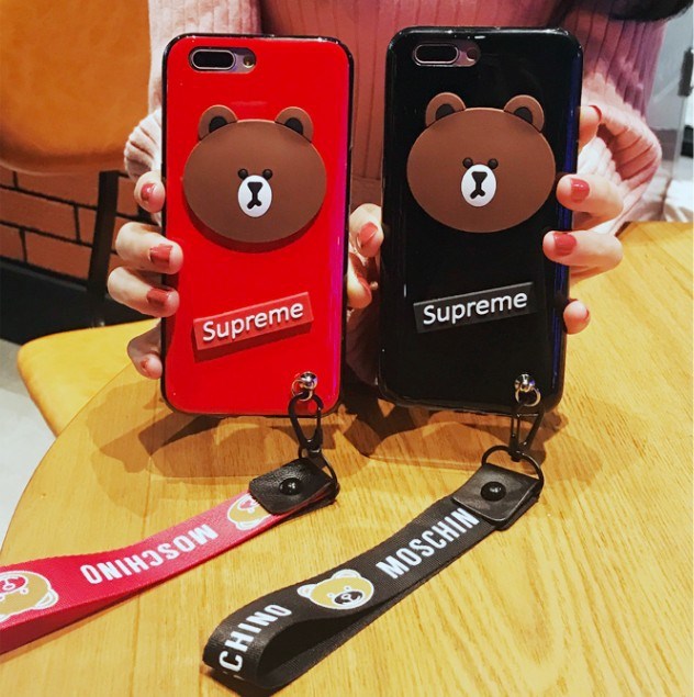 韓國蘋果X手機殼iPhone6 Plus小熊創意8全包x保護套r9s/x20/r11s