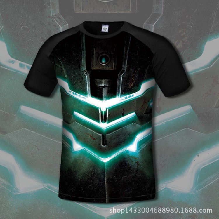 死亡空間3t恤長袖圓領(lǐng)男游戲周邊加大加肥Dead Space T-shirt定制