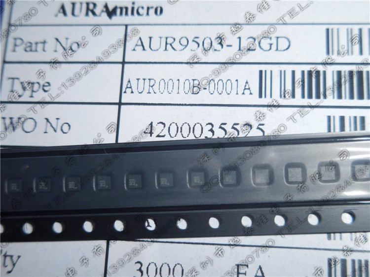 AUR9503-12GD  AUR9503 封裝：QFN6  全新原裝！電子元件ic