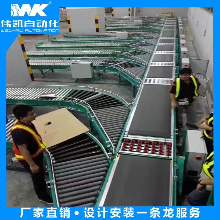 輸送設備廠 斜輪分揀機 物流分流線 滾筒輸送機 免費物流設計定制