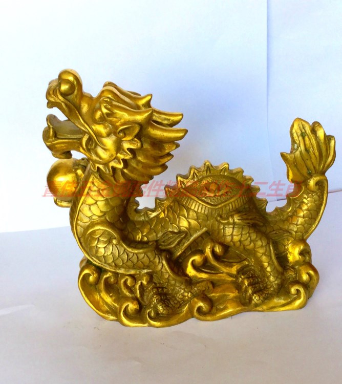 廠家直銷 五金裝飾品 銅工藝品精品制作 銅十二生肖雕塑--龍