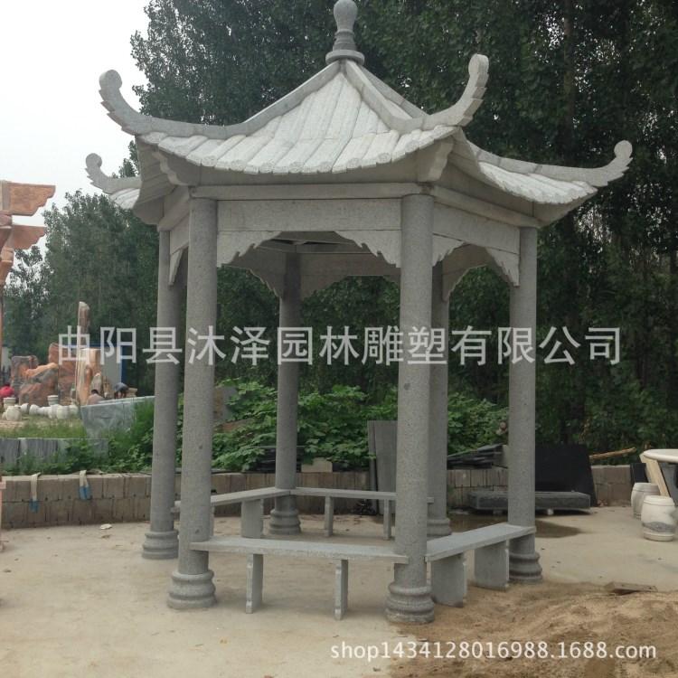 廠家供應(yīng)精品石雕牌坊 石雕亭子 六角涼亭觀賞亭 園林公園石亭