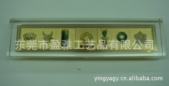 廠家 水晶鎮(zhèn)尺 有機(jī)玻璃鎮(zhèn)紙 亞克力內(nèi)嵌無(wú)縫金卡紙鎮(zhèn) 文鎮(zhèn)