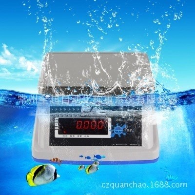 全超防水電子稱水產(chǎn)海鮮秤6kg不銹鋼秤盤工業(yè)計重防水桌秤
