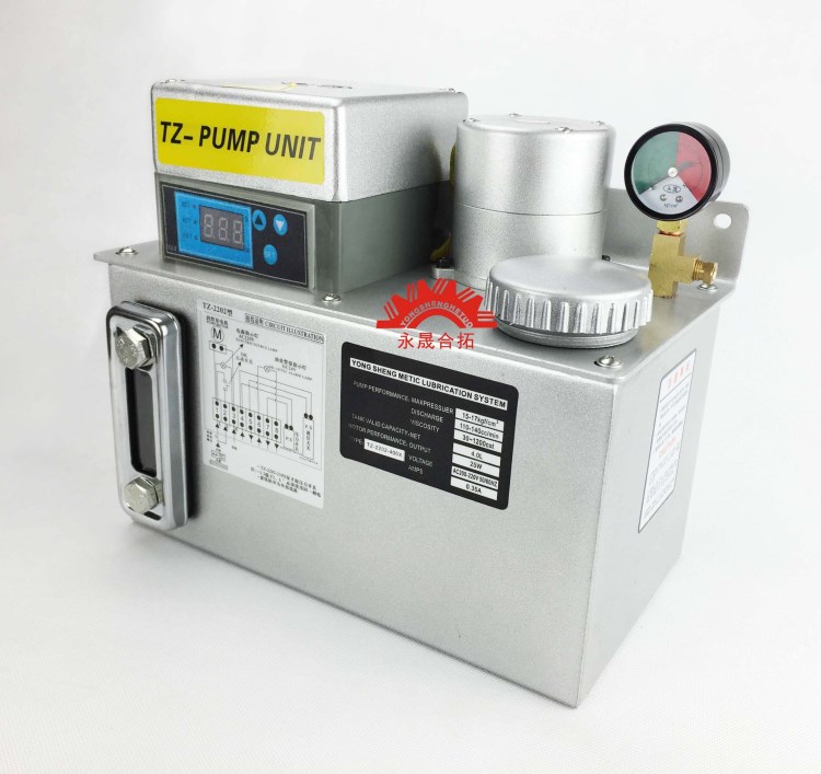 永晟數顯電動潤滑泵TZ2232金屬油箱機床注油泵加工中心注油器