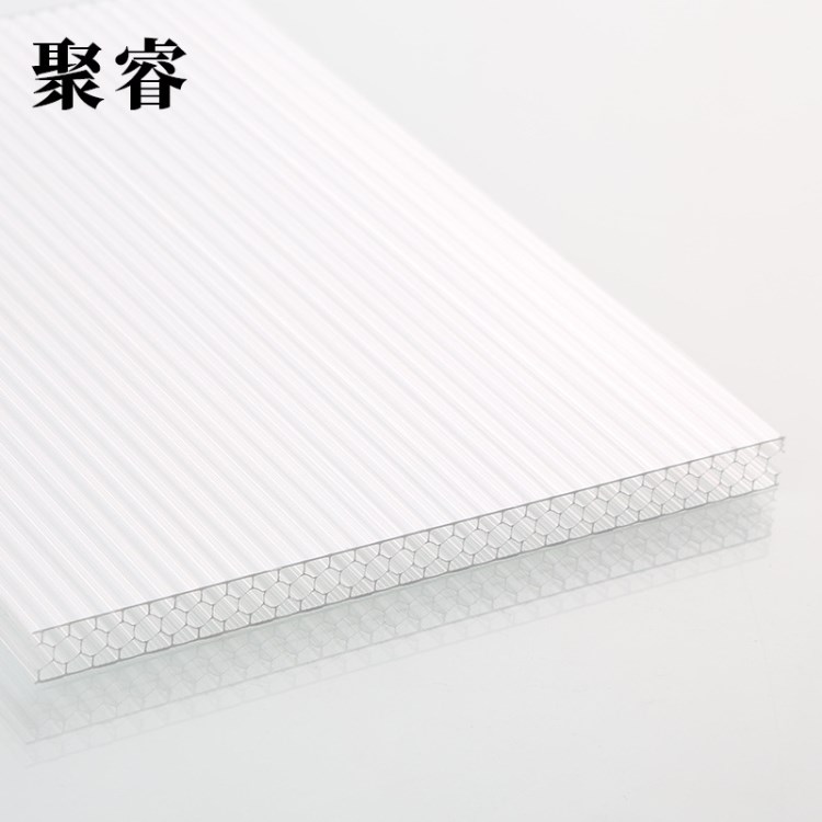 PC蜂窩板 寧波采光聚碳酸酯中空板 多規(guī)格PC蜂窩型陽光板定制