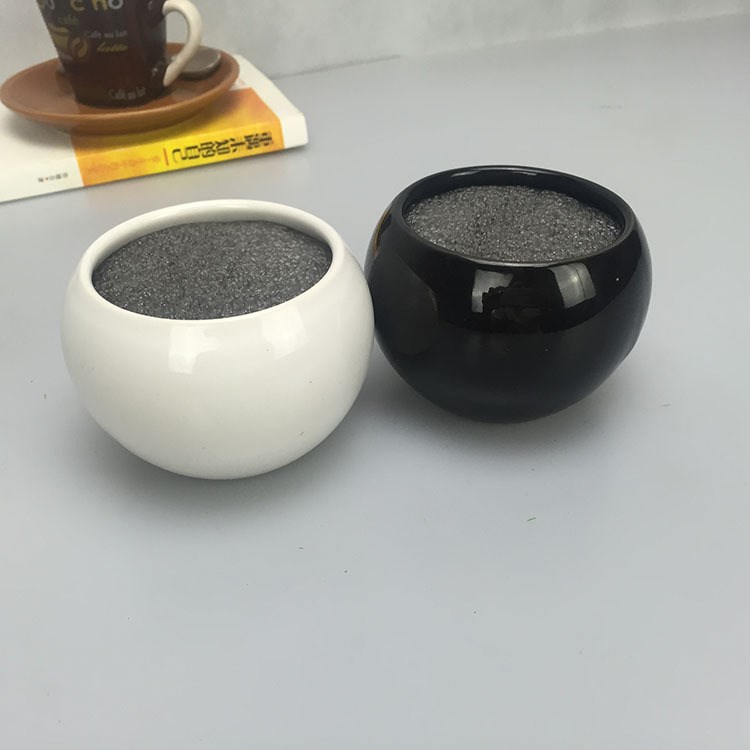 HP-001陶瓷普通圓口花盆仿真花配件桌面小盆栽內(nèi)涵泡沫泥
