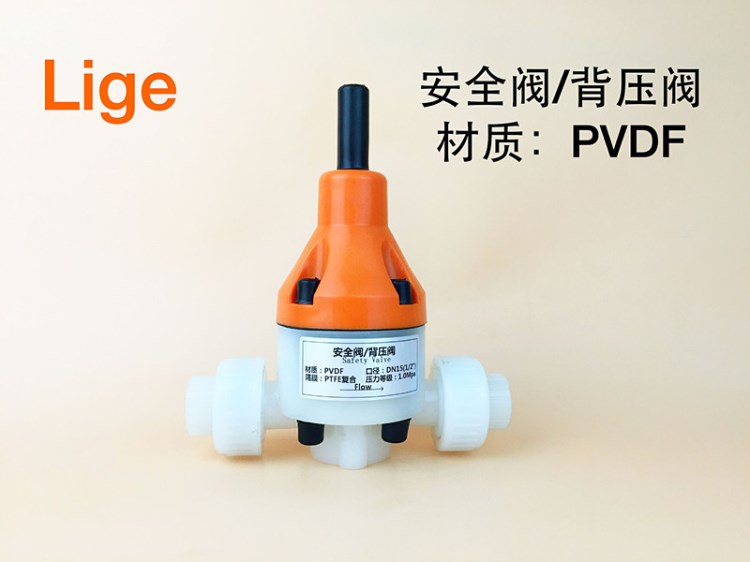 PTFE 聚四氟 閥 背壓閥 PVDF泄壓閥 PVDF閥 備壓閥