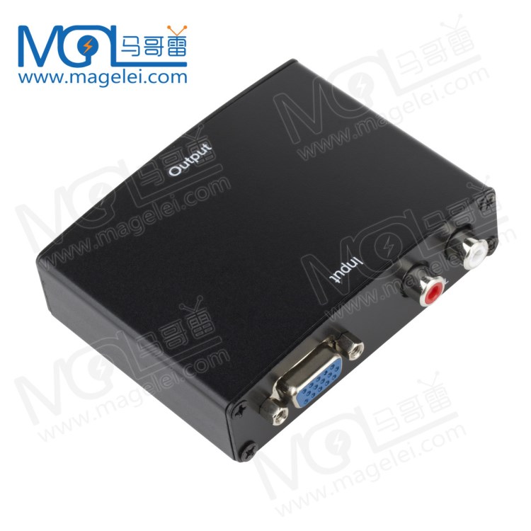 VGA轉HDMI轉換器 VGA TO HDMI VGA+R/L to HDMI帶音頻 電視轉換盒