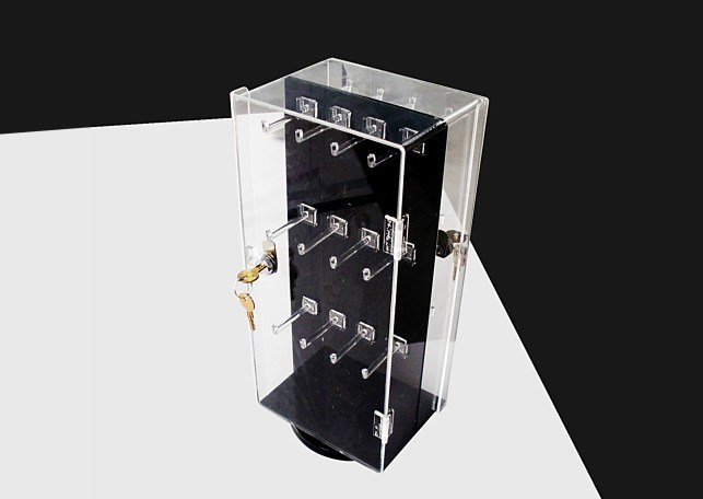 廠家訂做亞克力精品展示柜 六邊形旋轉(zhuǎn)展示柜 電子數(shù)碼產(chǎn)品展柜