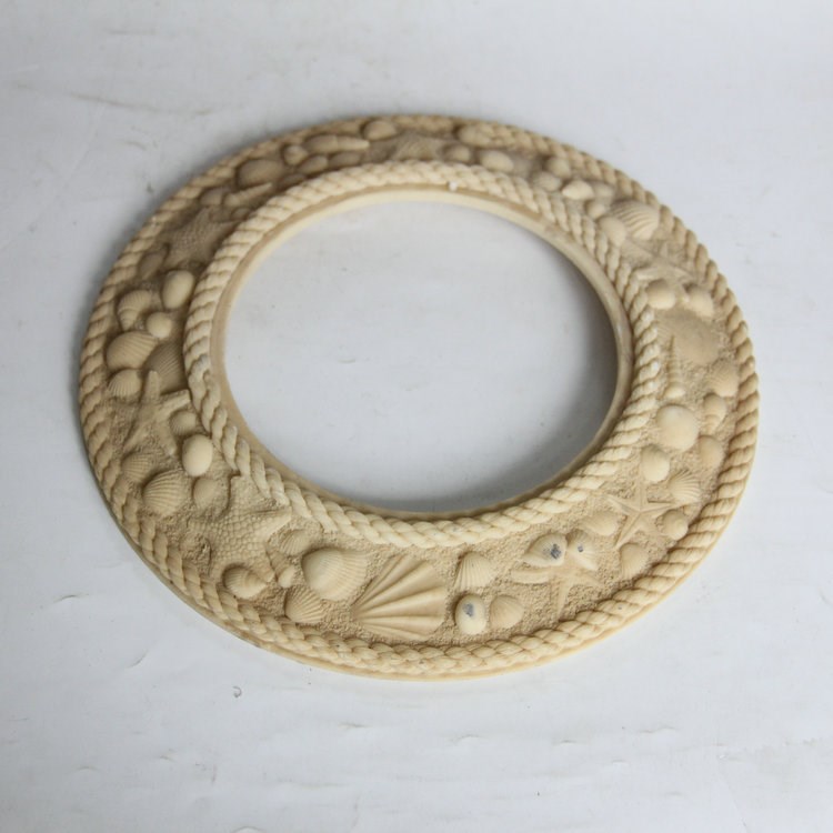 海貝現(xiàn)代風格樹脂相框鏡框可定制 樹脂制作工藝品 家庭工藝品擺飾