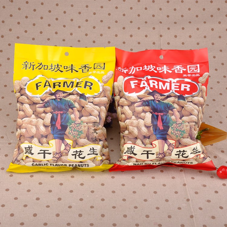 新加坡 味香园南乳/蒜茸花生300g/袋 休闲果干果炒货类零食品