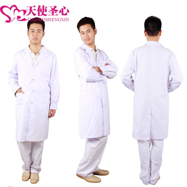 天使圣心定制醫(yī)生工作服白大褂長(zhǎng)袖冬裝