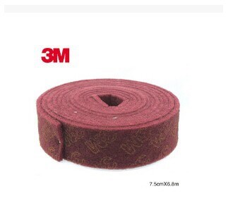 3M 7447工業(yè)百潔布 可定制超細百潔布 6*9寸拉絲百潔布尼龍片紅色
