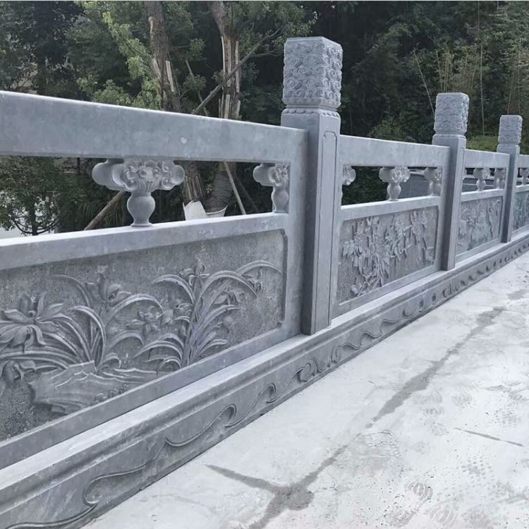 出售景觀園林欄桿 組合式浮雕欄桿 建筑石欄桿