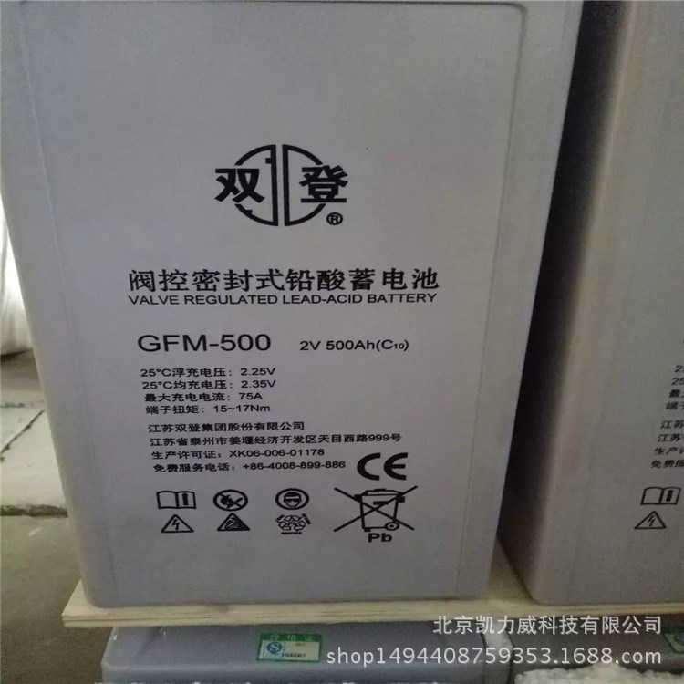 江蘇雙登蓄電池6-GFM-65原廠原裝12V6H雙登蓄電瓶